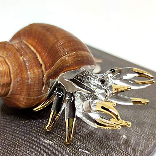 Sansukjai Set 4 Crabs Tiny Miniature Figurines Animals Hand Blown Glass Art Beach Collectible Gift Decorate Sansukjai Set 4 Crabs Tiny Miniature Figurines Animals Hand Blown Glass Art Beach Collectible Gift Decorate